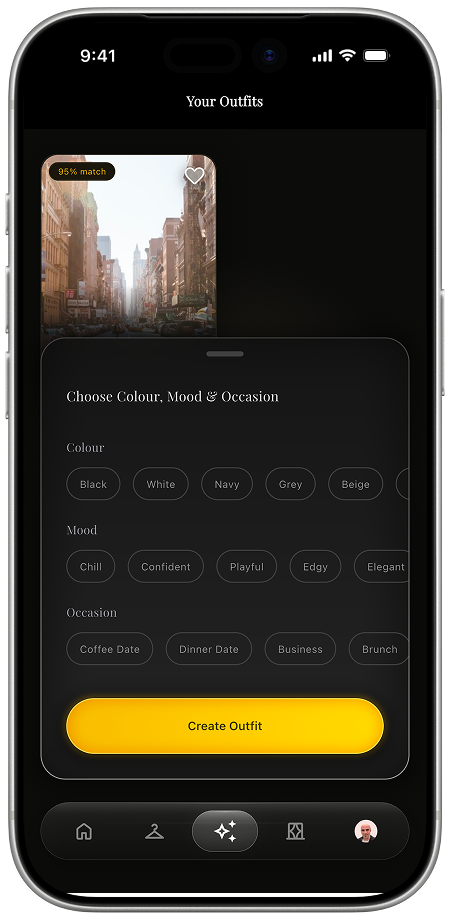 AI-generated outfit suggestions